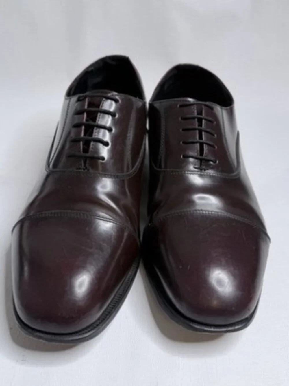 Florsheim Lexington Cap Toe Oxford Shoes Burgundy Leather Mens 12W